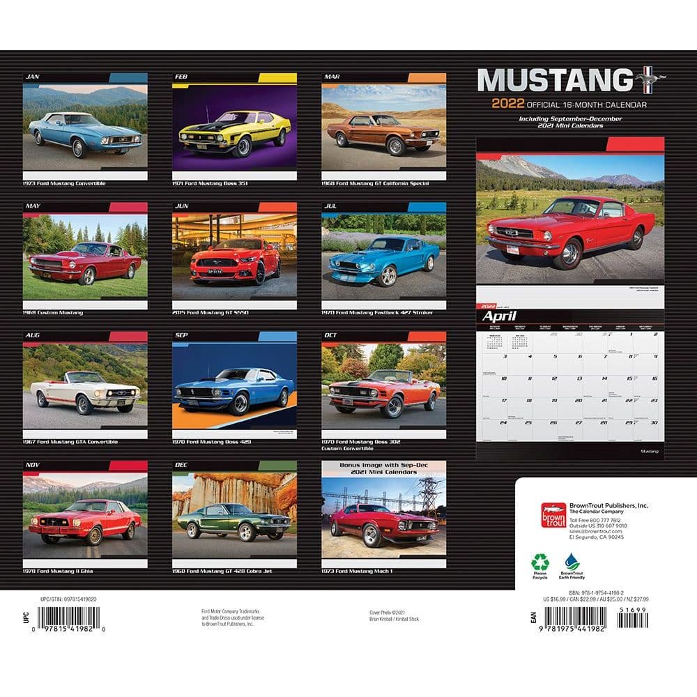 2022 Mustang Calendar Mustang 2022 Deluxe Wall Calendar - Calendars.com