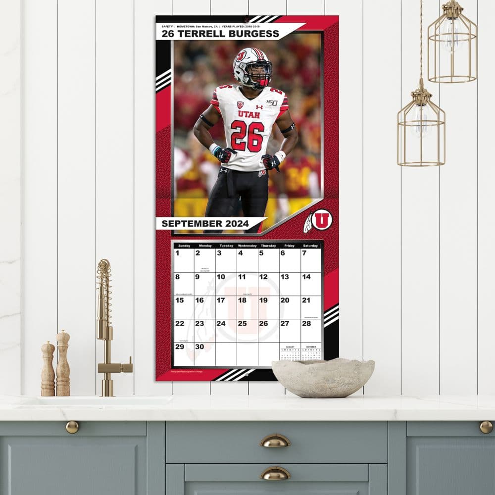 COL Utah Utes 2025 Wall Calendar Third Alternate Image