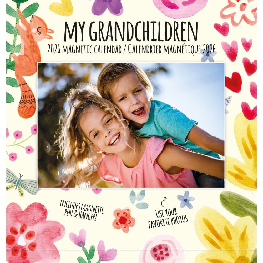 My Grandchildren Photos Magnetic 2026 Wall Calendar Main Product Image