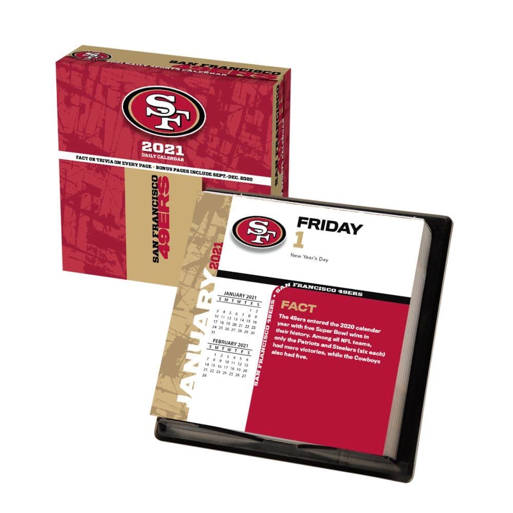 San Francisco 49ers Desk Calendar Calendars Com