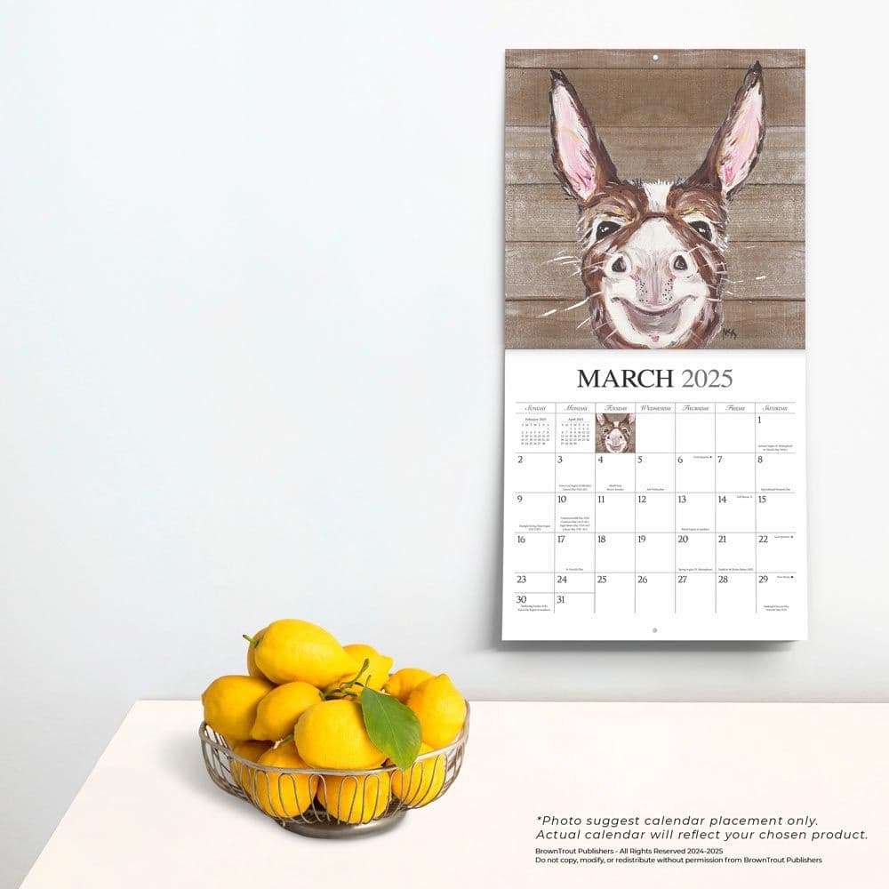 Barnyard Friends 2025 Wall Calendar Fourth Alternate Image width=&quot;1000&quot; height=&quot;1000&quot;