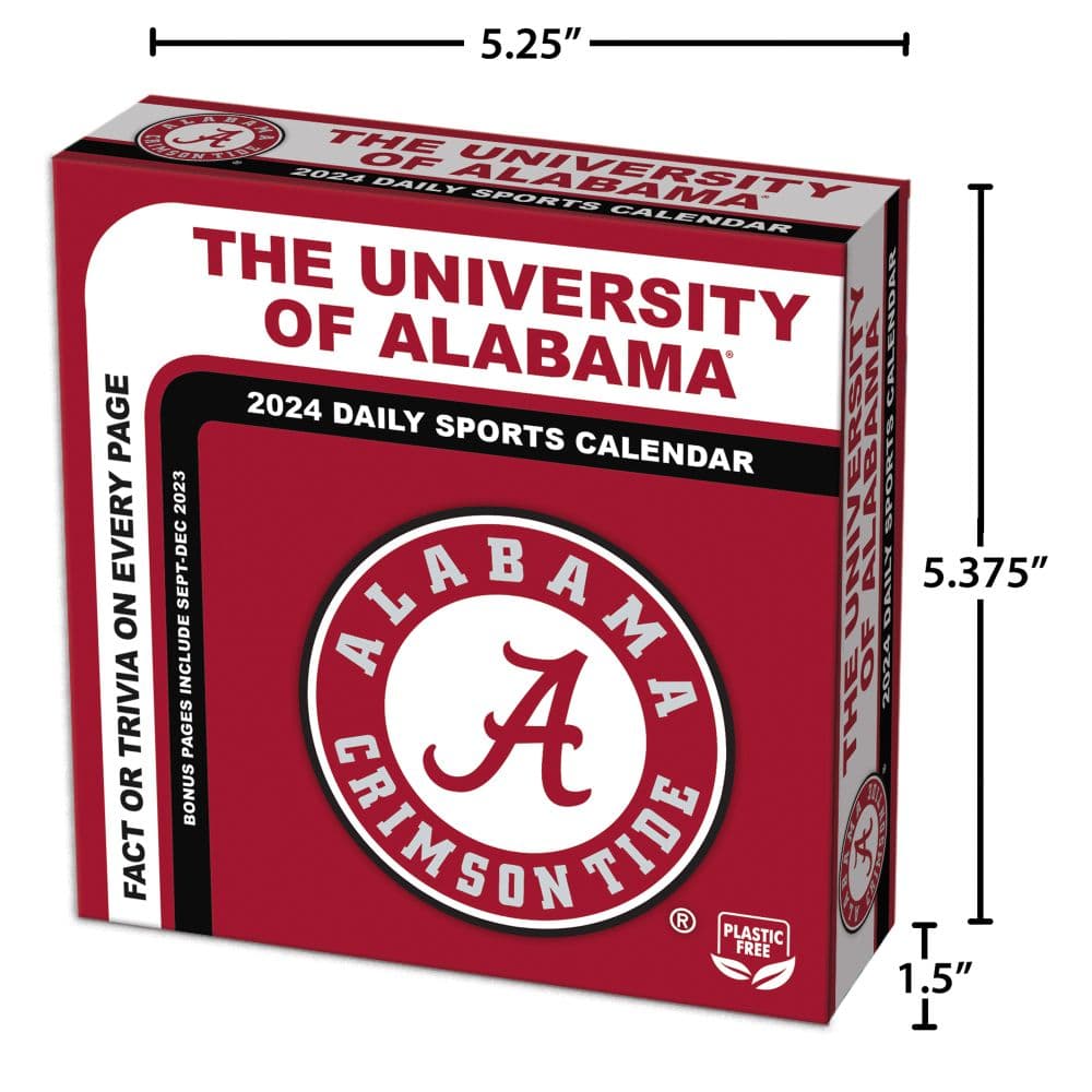 Alabama Crimson Tide 2024 Desk Calendar