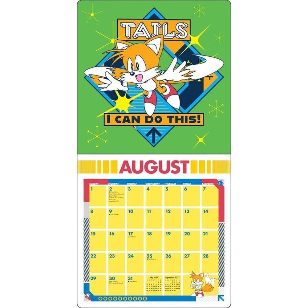 Classic Sonic the Hedgehog 2027 Wall Calendar Fifth Alternate Image