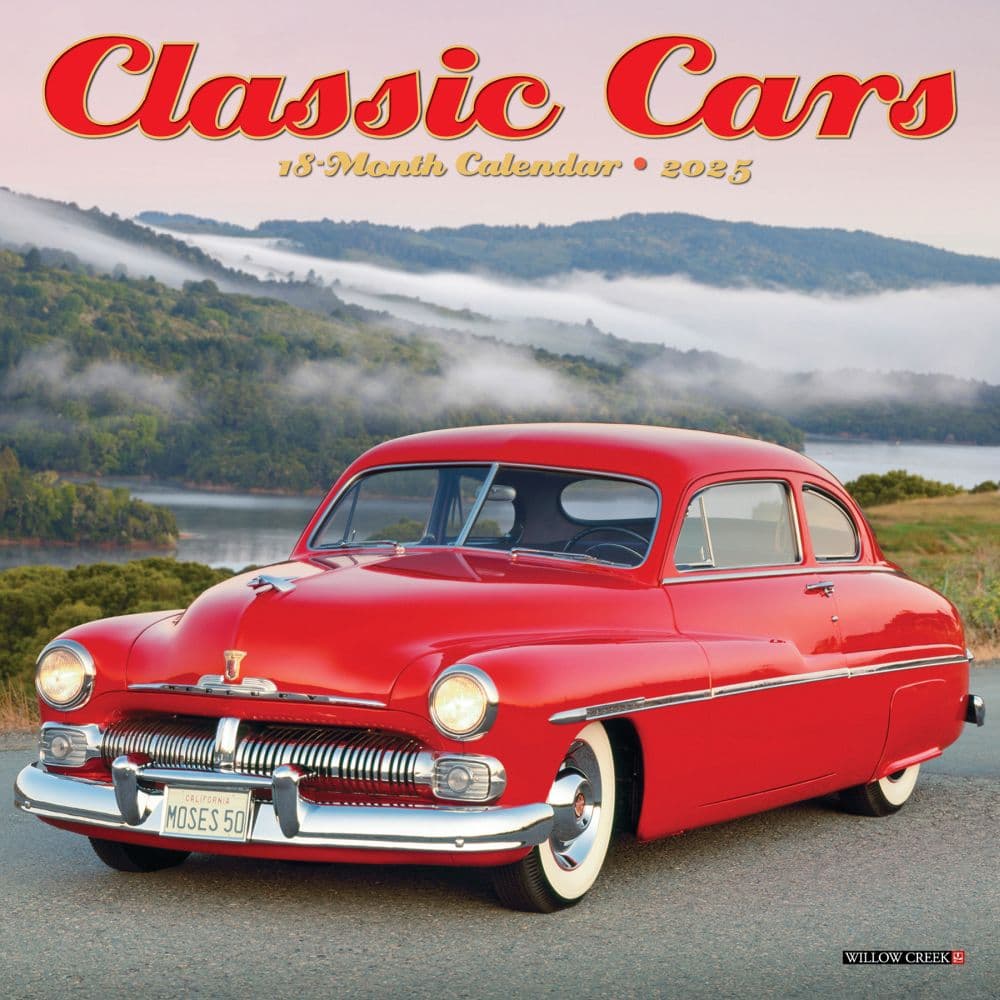 Cars Classic 2025 Mini Wall Calendar