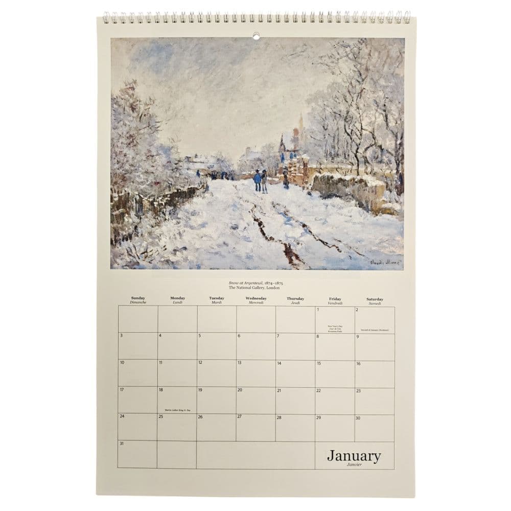 Monet Poster 2027 Wall Calendar Second  Alternate Image
