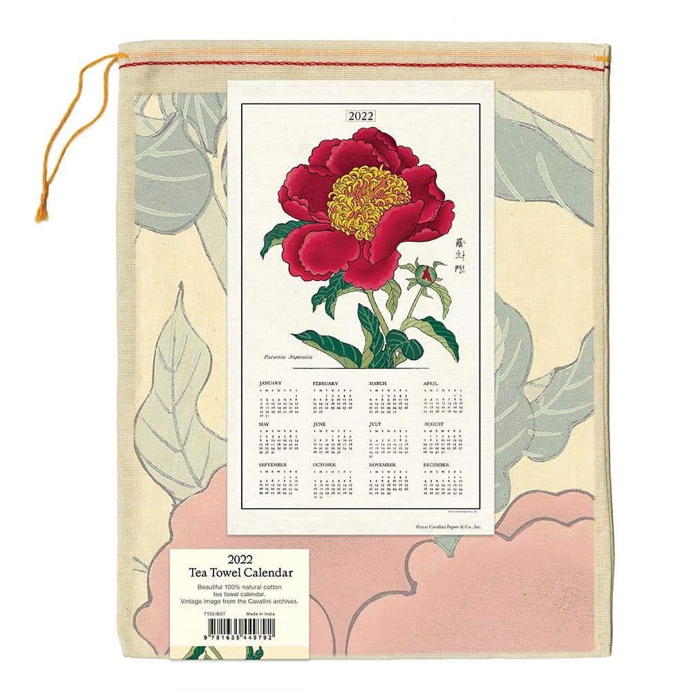 Herbarium 2022 Tea Towel - Calendars.com