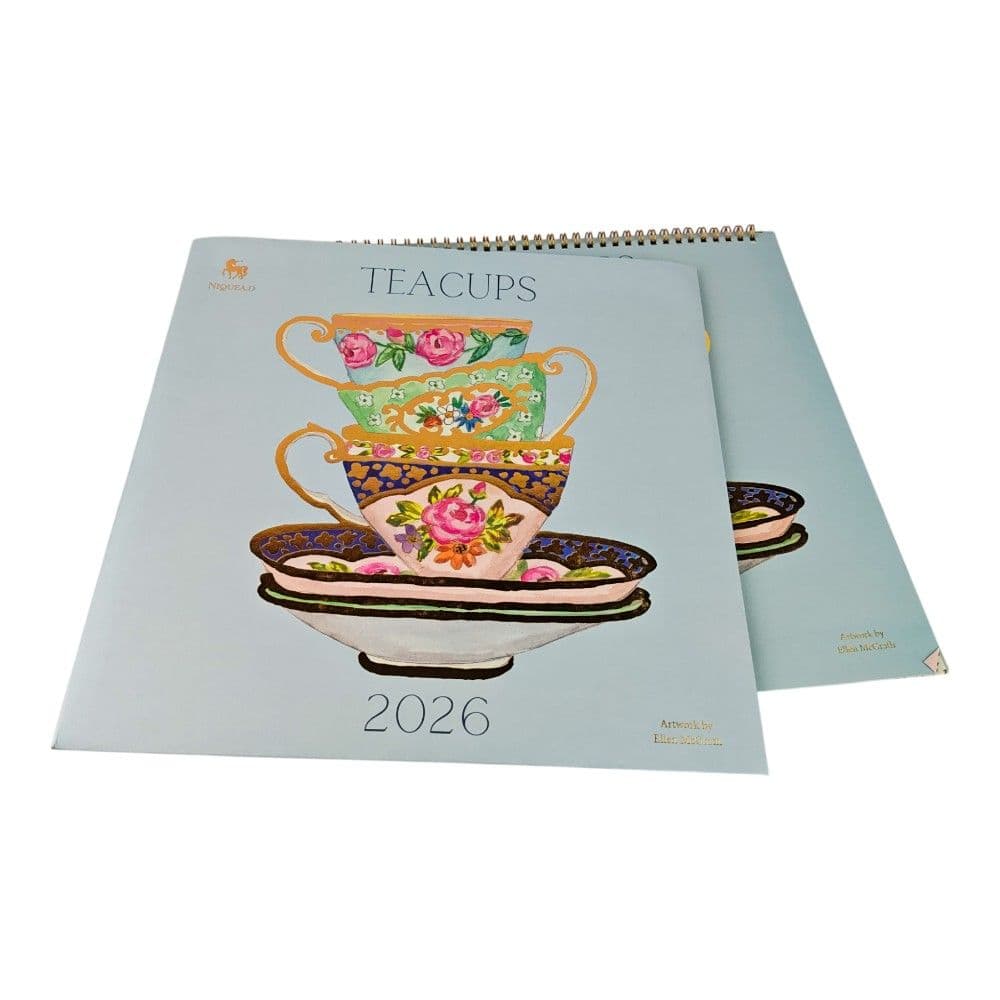 Teacups 2026 Spiral Wall Calendar Fourth Alternate Image