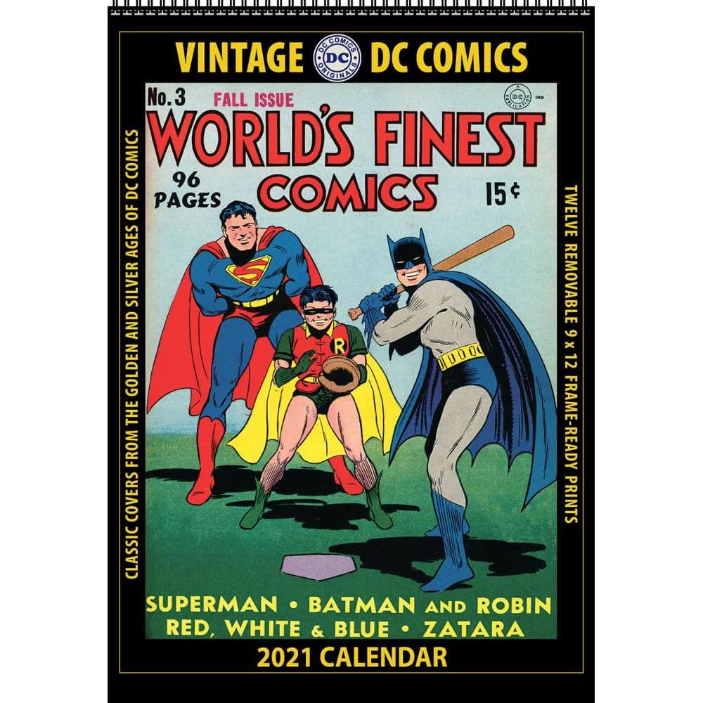 Vintage DC Comics 2019 Calendar Classic DC Comics Covers Asgard Press