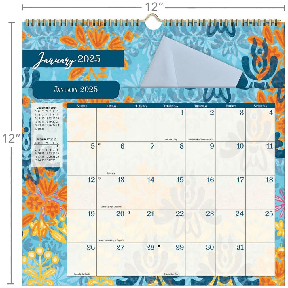 Bohemian by Susan Winget 2025 File It Wall Calendar Fifth Alternate Image width="1000" height="1000"