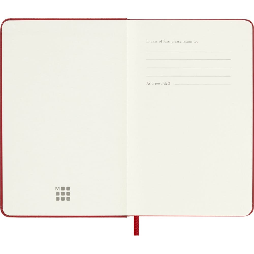 Moleskine Scarlet Red Pocket Hard Cover 2027 Daily Planner Third Alternate Image