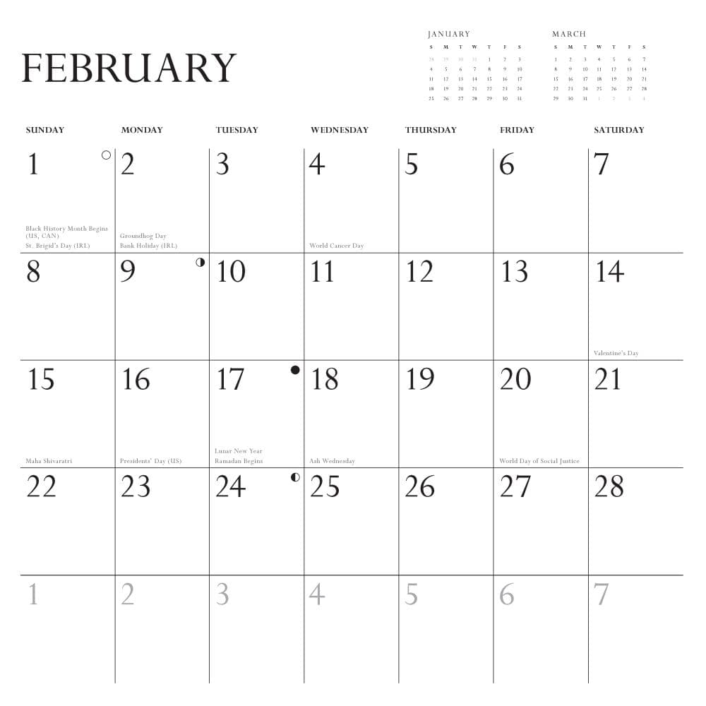 Disappointing Affirmations 2026 Wall Calendar Third Alternate Image