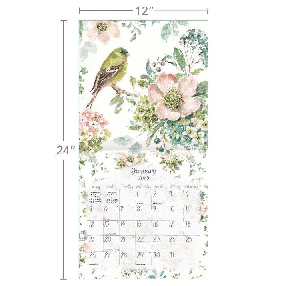 Watercolor Wonder by Lisa Audit 2025 Wall Calendar
