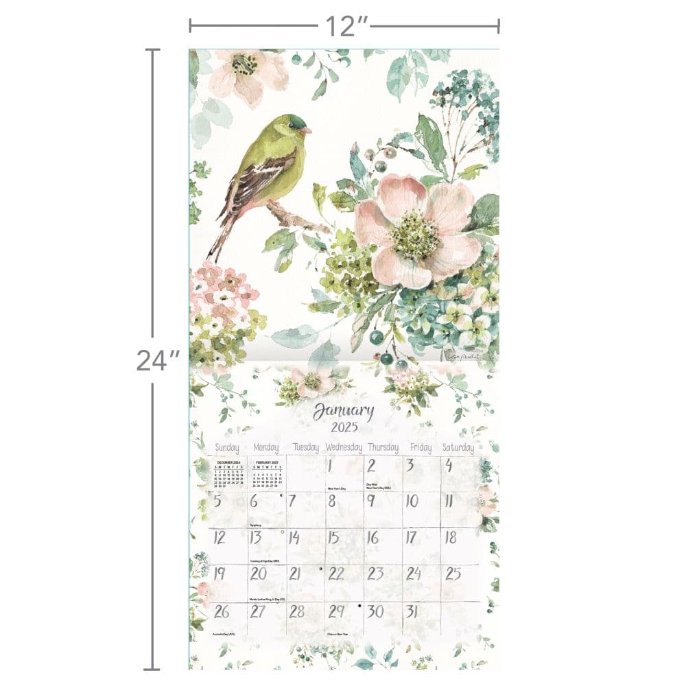 Watercolor Wonder by Lisa Audit 2025 Wall Calendar Fourth Alternate Image width="1000" height="1000"