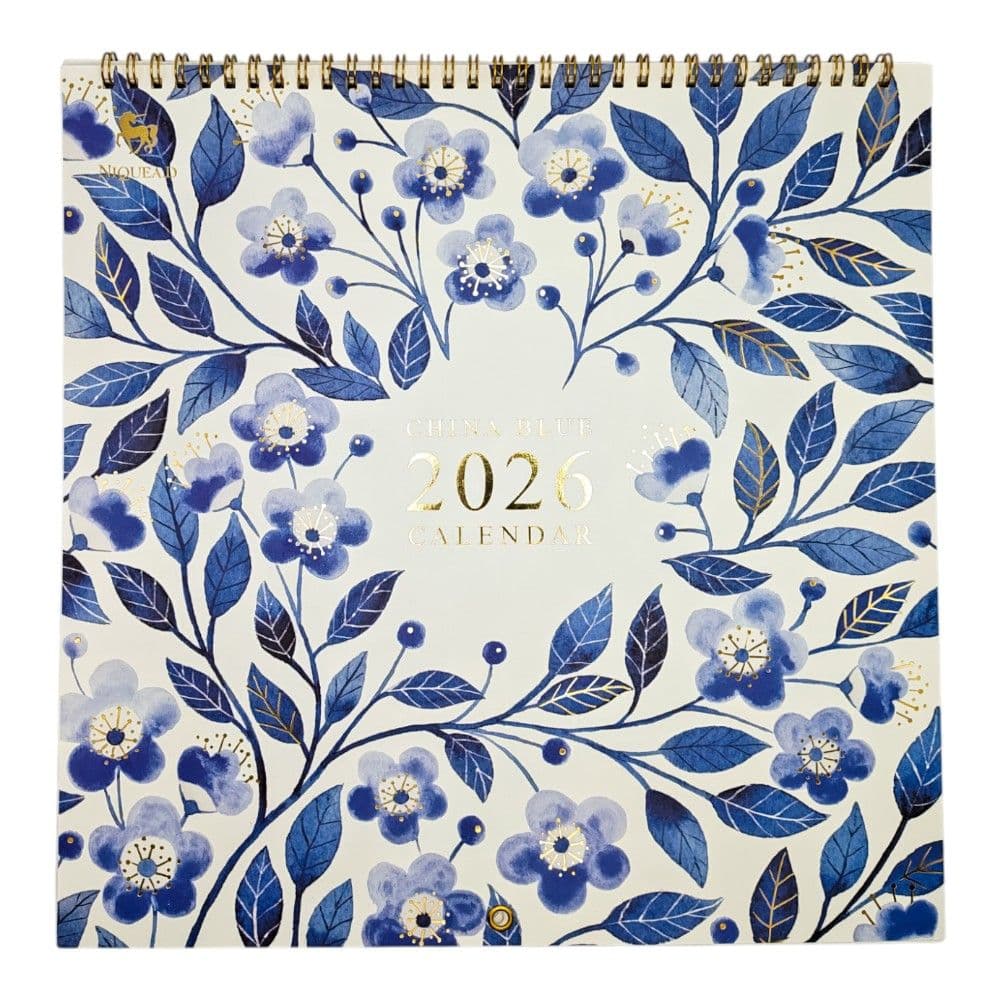China Blue 2026 Spiral Wall Calendar Main Product Image