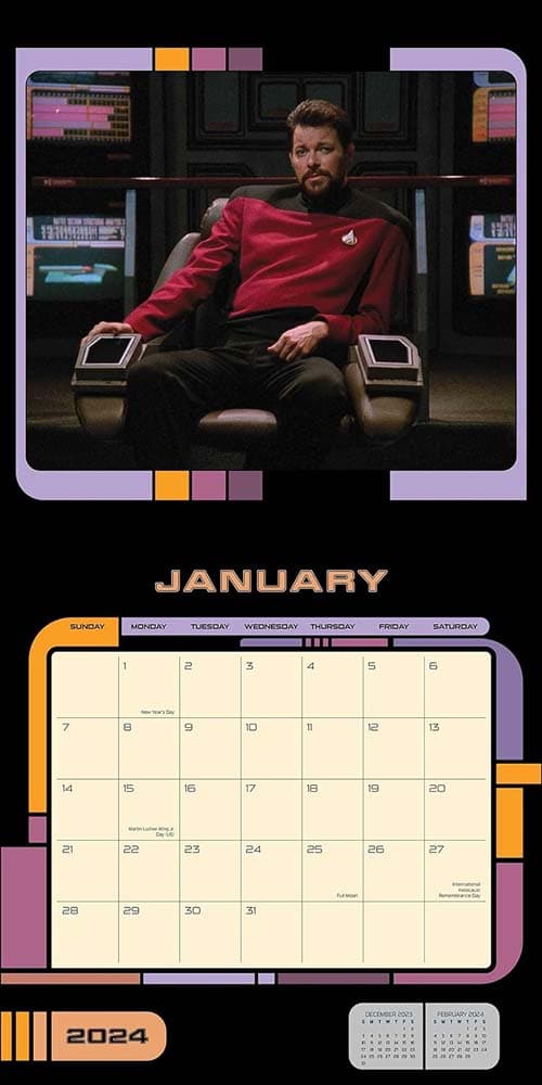 Star Trek Next Generation 2024 Wall Calendar - Calendars.com