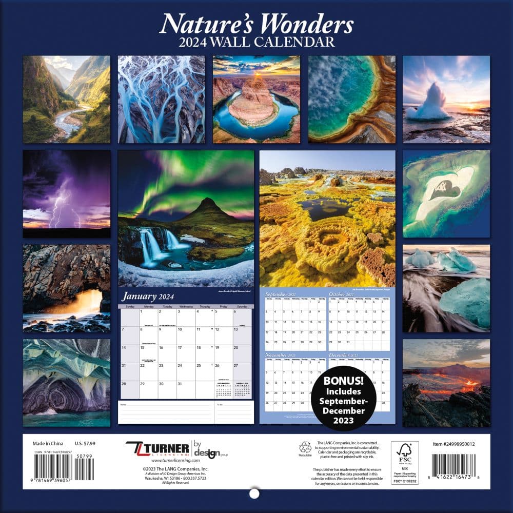 Natures Wonders 2024 Mini Wall Calendar First Alternate Image width=&quot;1000&quot; height=&quot;1000&quot;