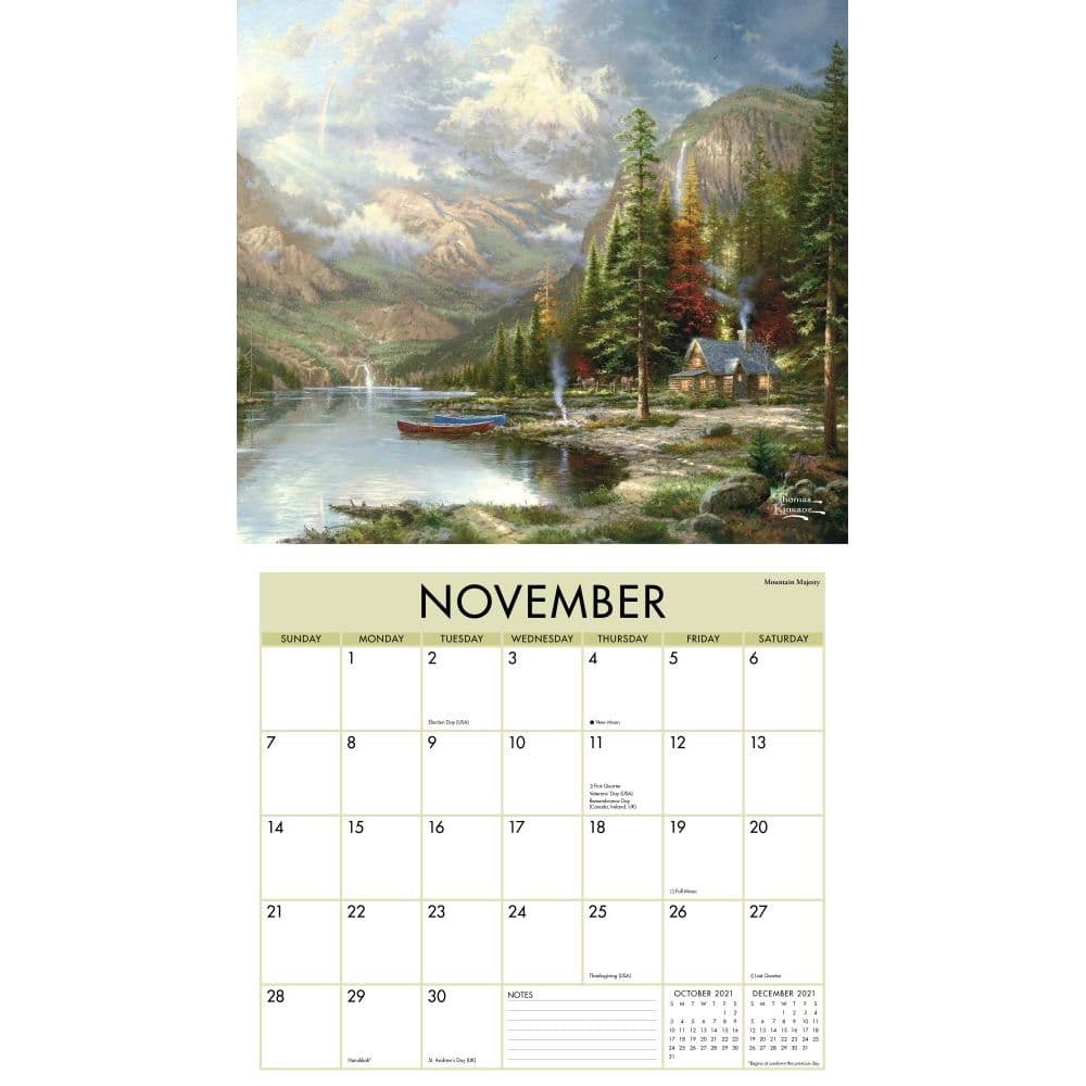 Kinkade Painter Of Light Wall Calendar Calendars Com