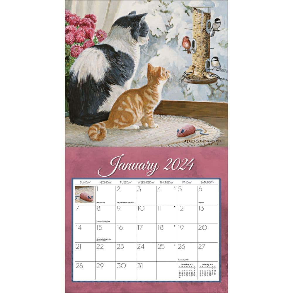 Love Of Cats 2024 Wall Calendar Alternate Image 2