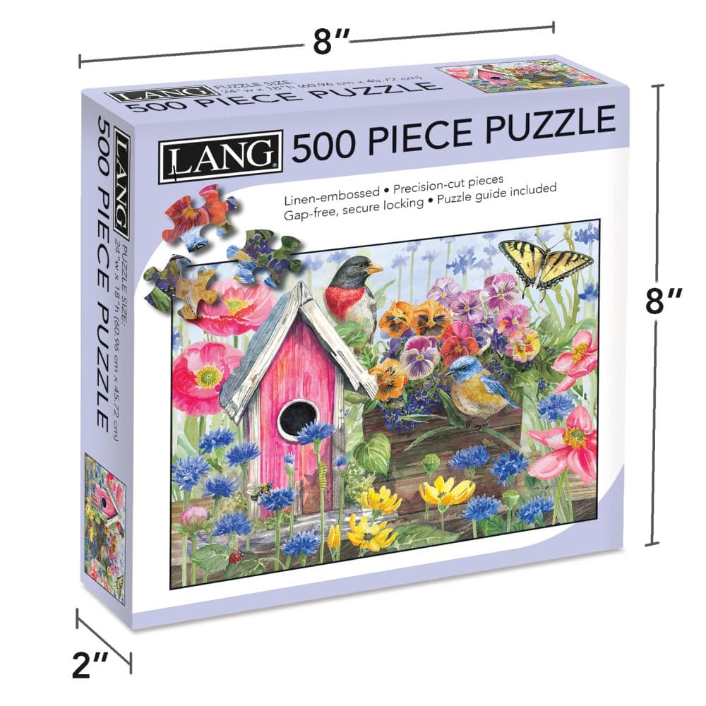 Birdhouse In Bloom Lang 500 Piece Puzzle Third Alternate Image