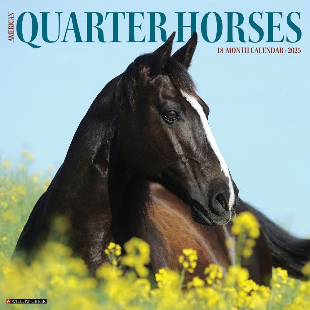 American Quarter Horses 2025 Wall Calendar