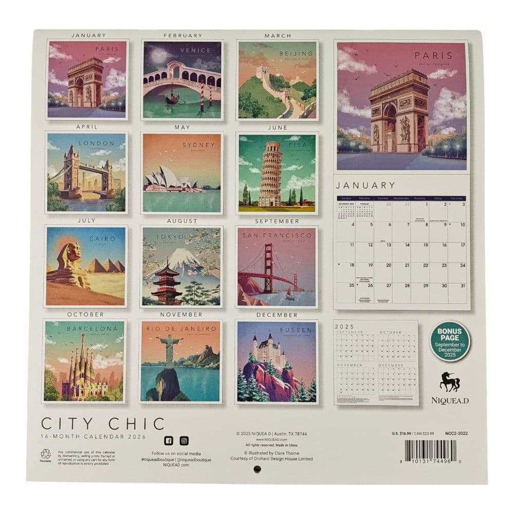 City Chic 2026 Wall Calendar First Alternate Image