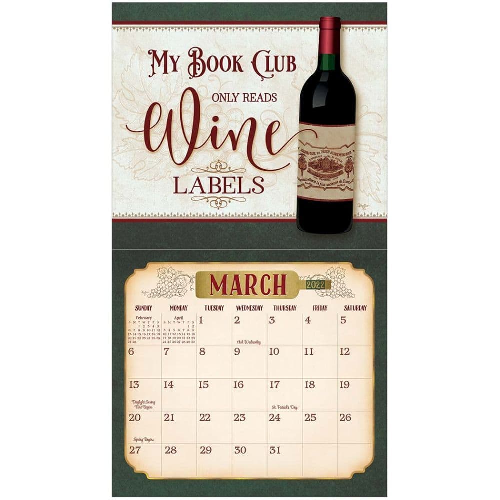 Wine Art 2022 Wall Calendar