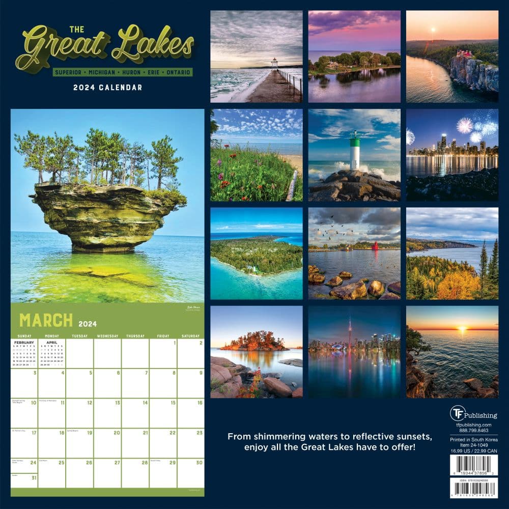 Great Lakes 2024 Wall Calendar First Alternate Image width=&quot;1000&quot; height=&quot;1000&quot;