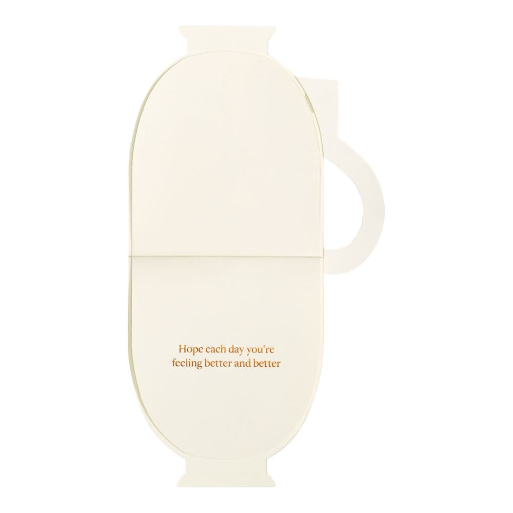 Die Cut Tea Cup Get Well Card Second Alternate Image width="1000" height="1000"