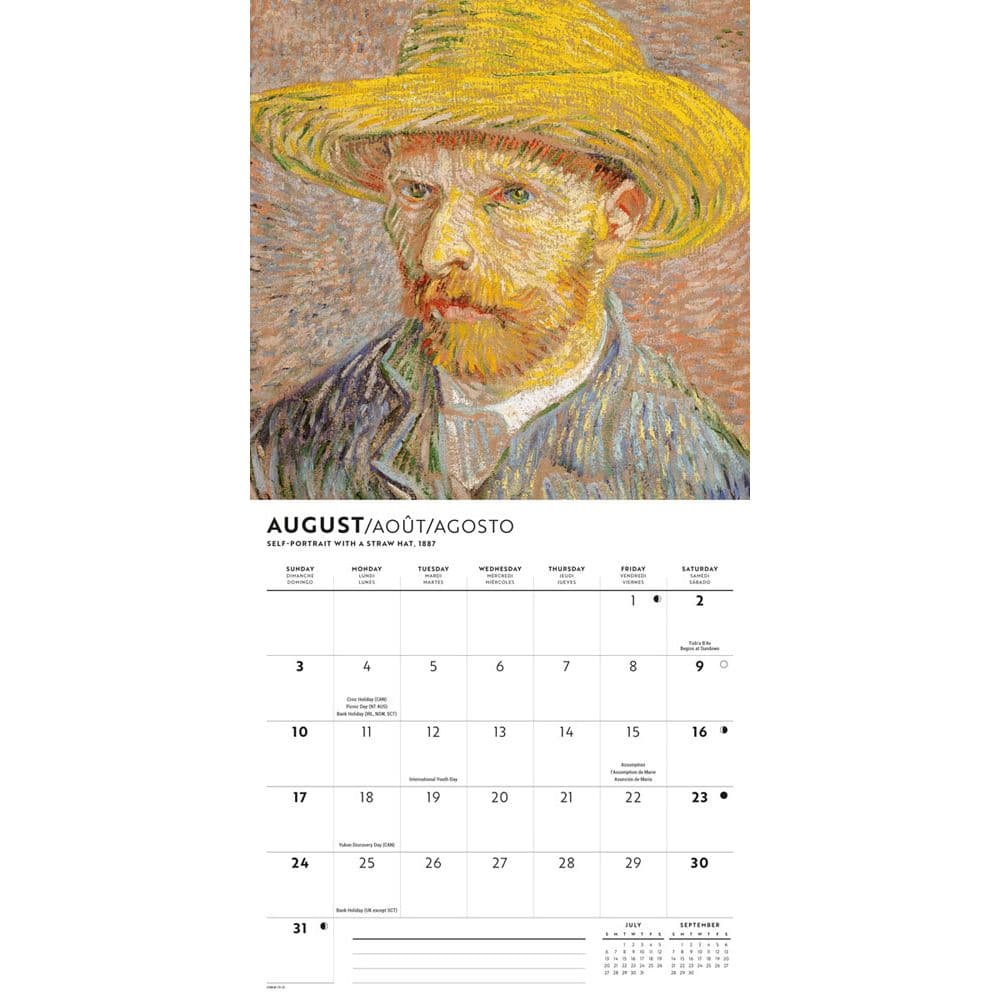 Van Gogh 2025 Mini Wall Calendar Fourth Alternate Image width="1000" height="1000"