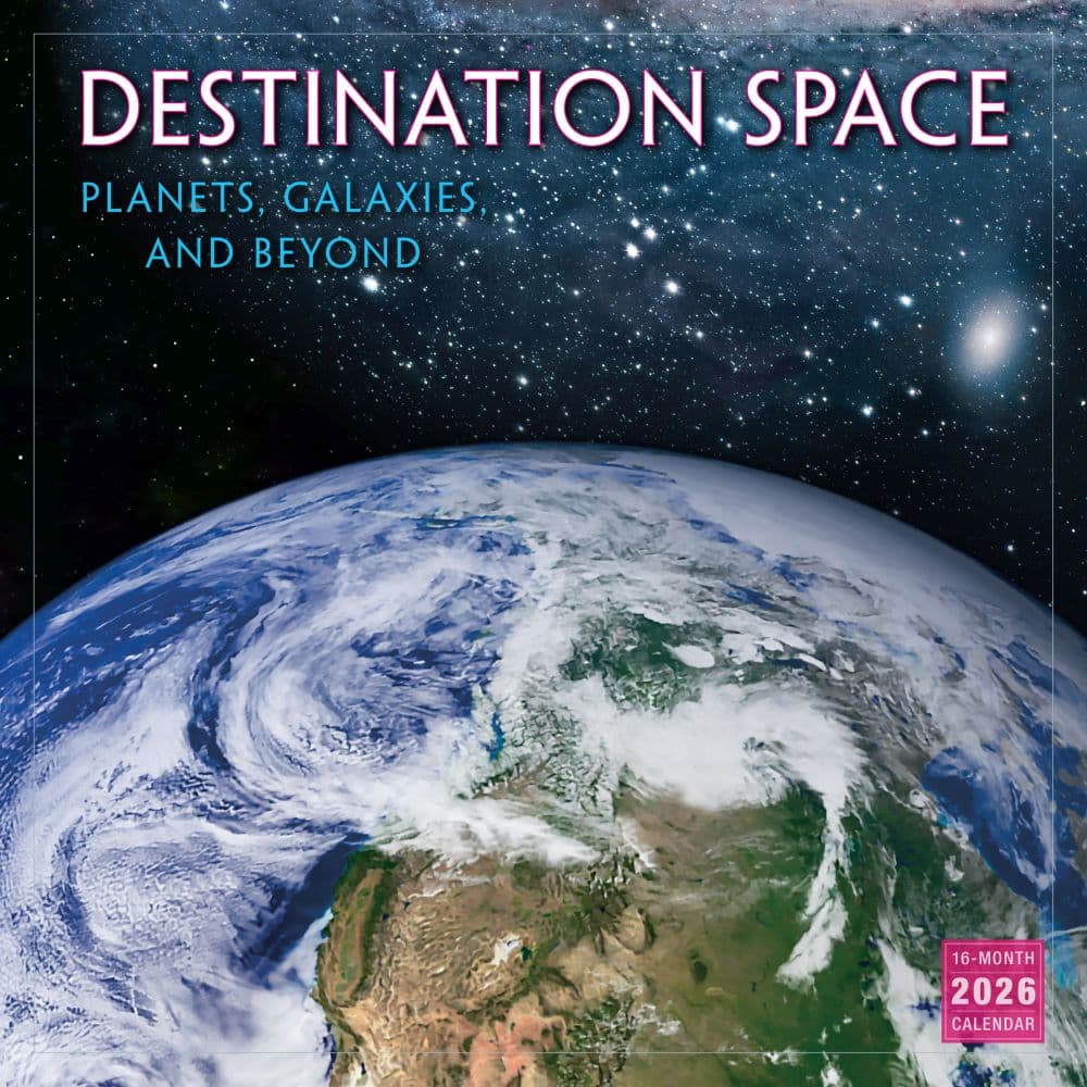 image Destination Space 2026 Wall Calendar Main Image