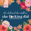 image She Believed So She F*cking Did 2027 Wall Calendar Main Product Image