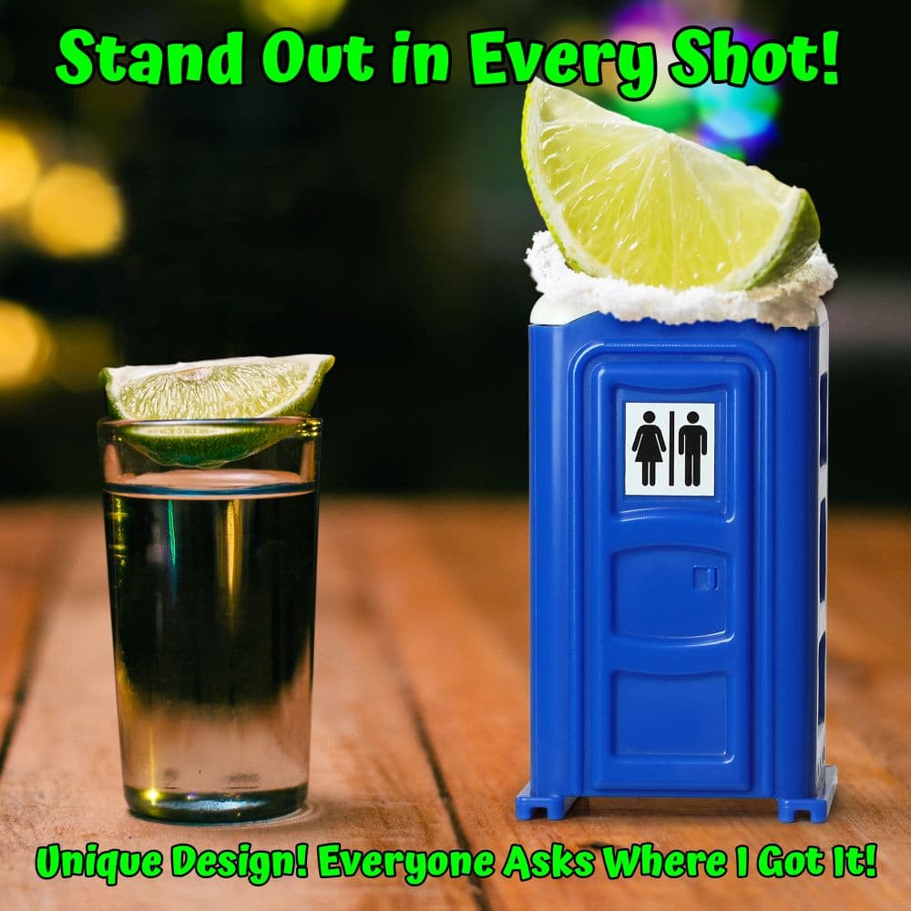 Porta Potty Novelty Shot Glasses Third Alternate Image