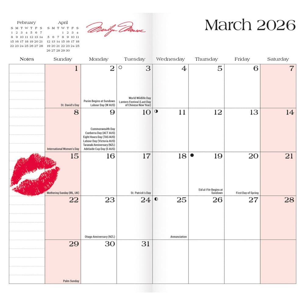 Marilyn Monroe 2 Year 2026 Pocket Planner Second Alternate Image