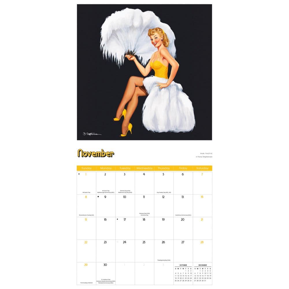 Pin Ups 2026 Wall Calendar Fourth Alternate Image