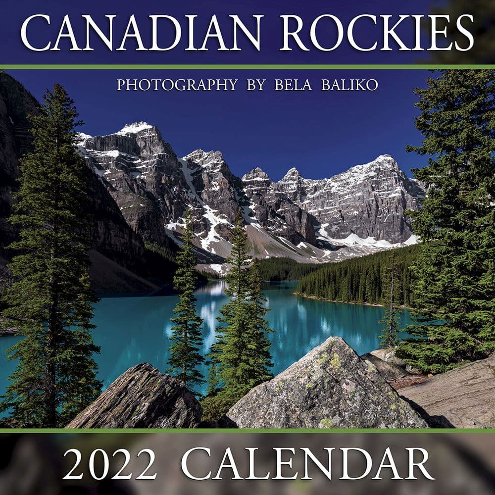 2022 Calendar Mountains, Lakes, Beautiful, Rockies | April Calendar 2022