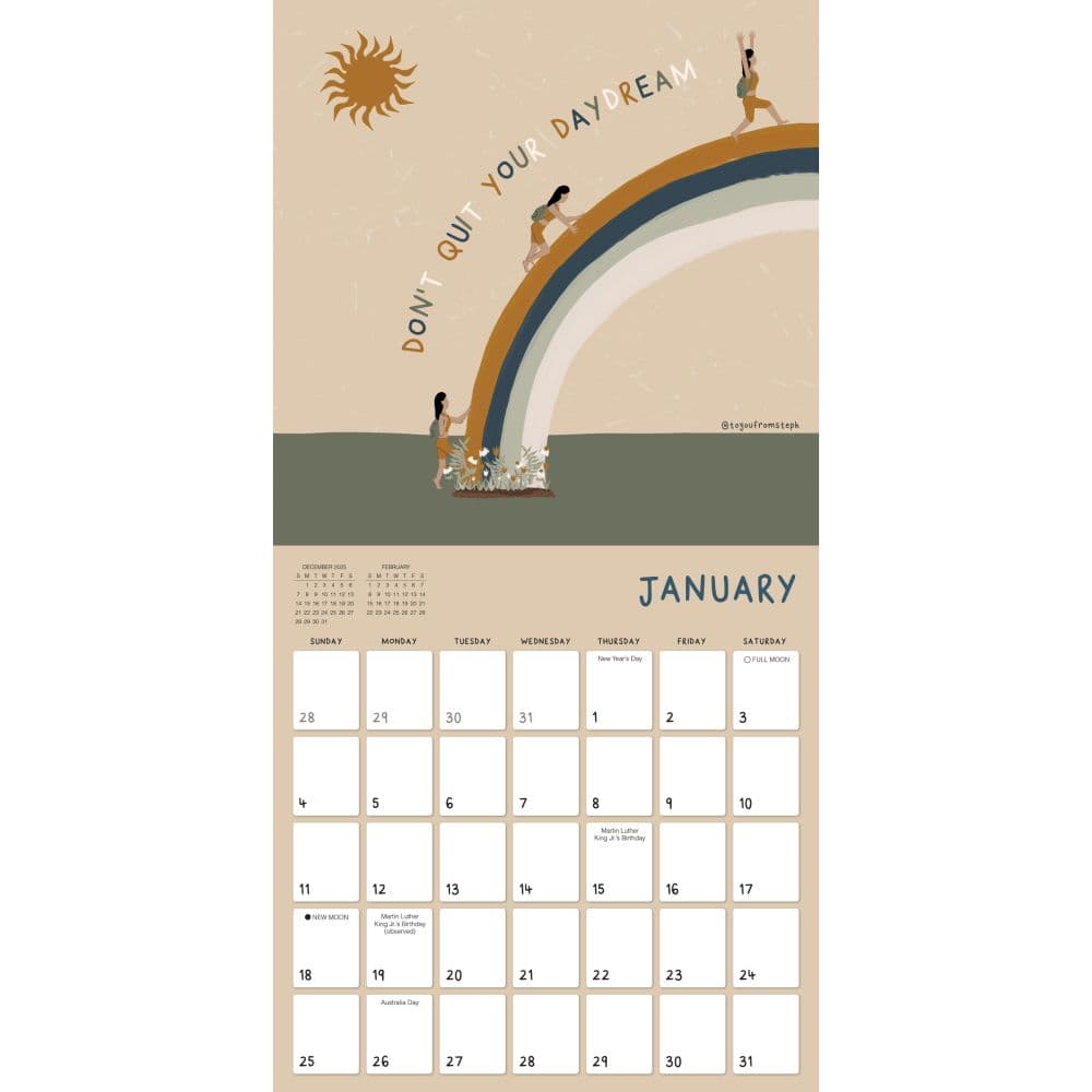Grow with the Flow 2026 Wall Calendar Second Alternate Image