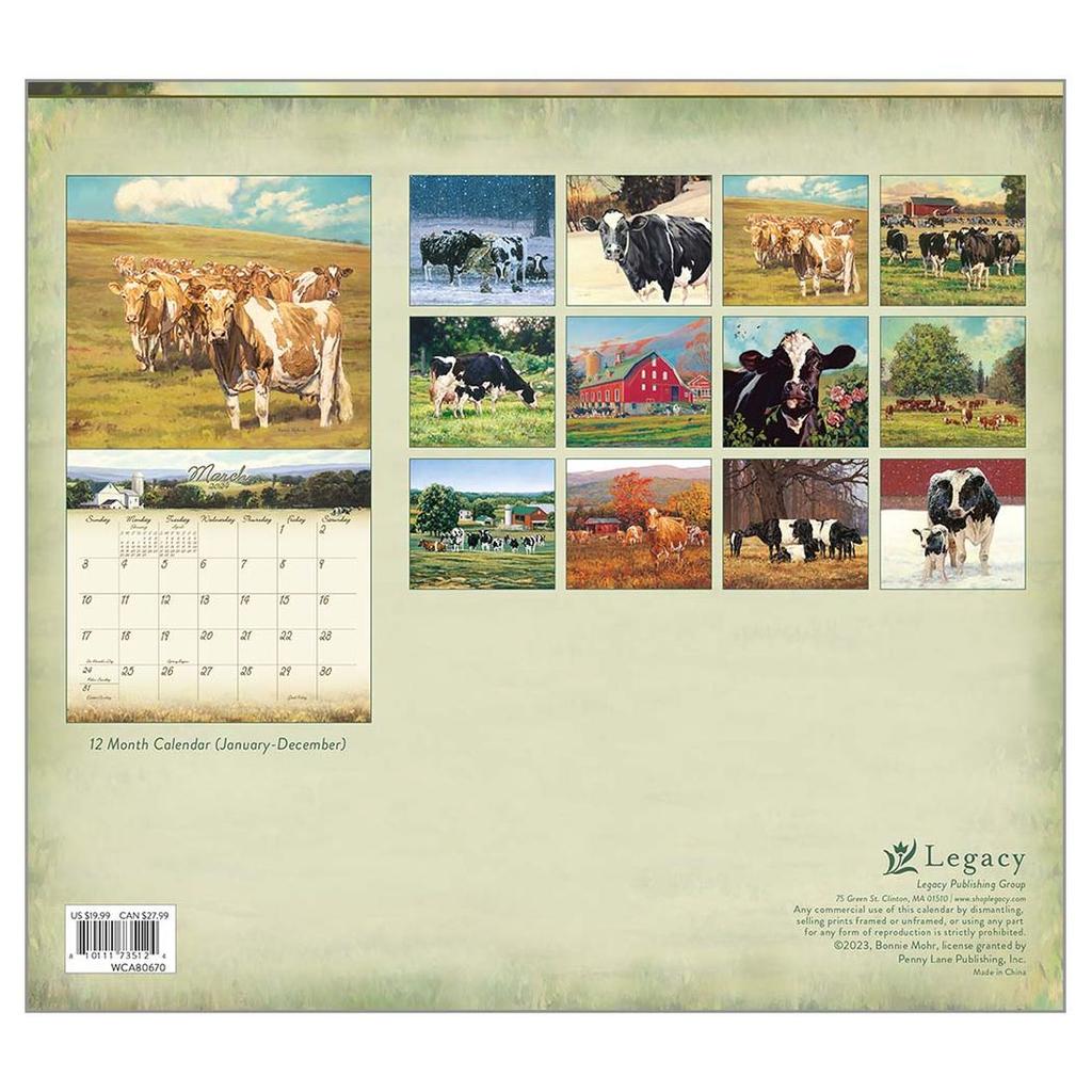Cows Mohr 2024 Wall Calendar First Alternate Image width=&quot;1000&quot; height=&quot;1000&quot;