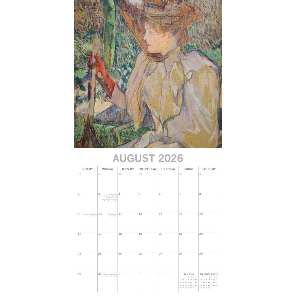 ToulouseLautrec 2026 Wall Calendar Third Alternate Image