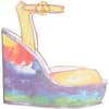 image Rainbow Wedge Shoe Blank Card First Alternate Image width=&quot;1000&quot; height=&quot;1000&quot;