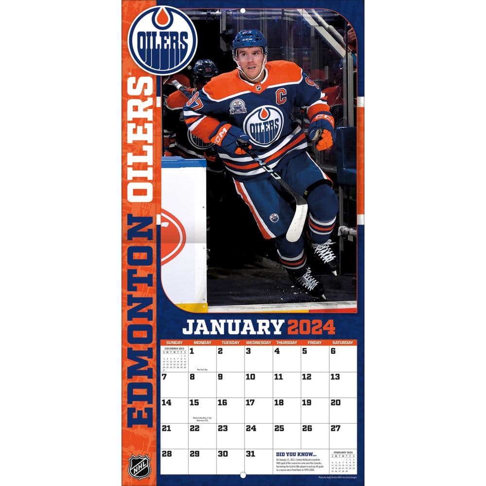 NHL Connor McDavid 2024 Wall Calendar Second Alternate Image width=&quot;1000&quot; height=&quot;1000&quot;