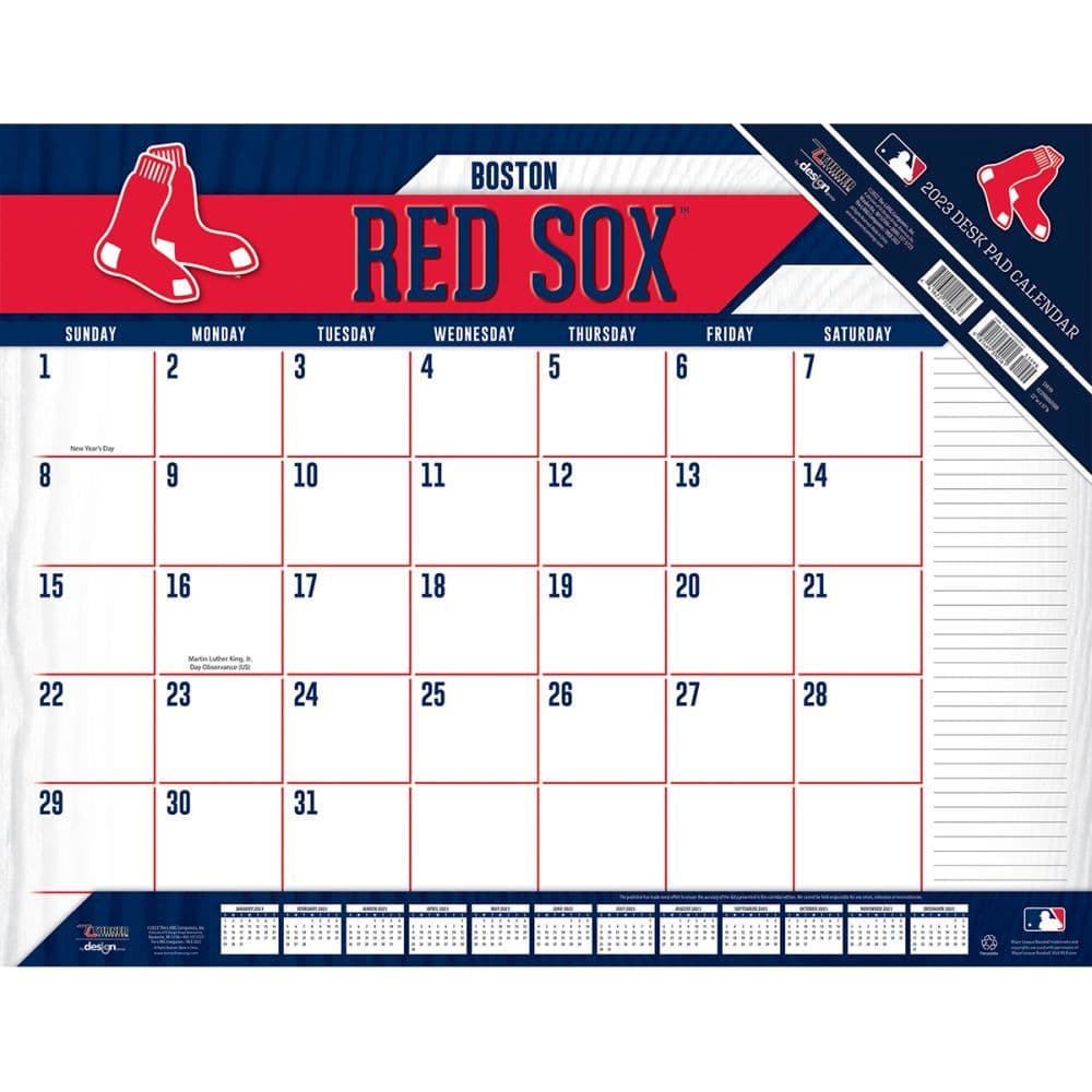 Boston Red Sox 2022 Box Calendar