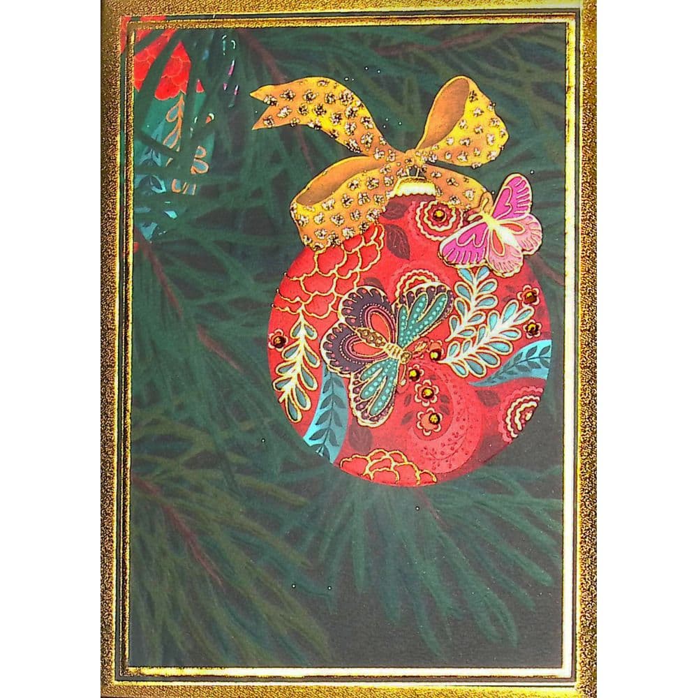 Butterfly Ornament Christmas Card First Alternate Image