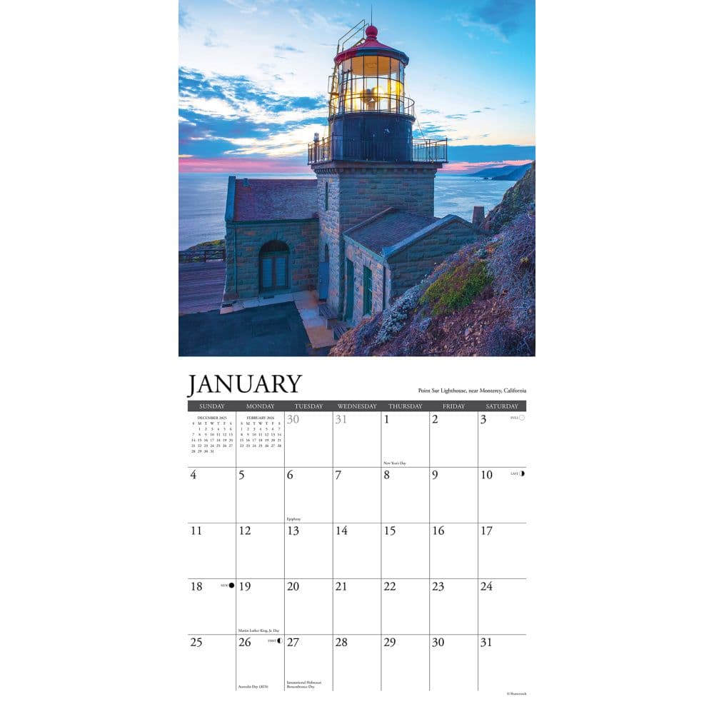 Lighthouses 2026 Wall Calendar Second Alternate Image