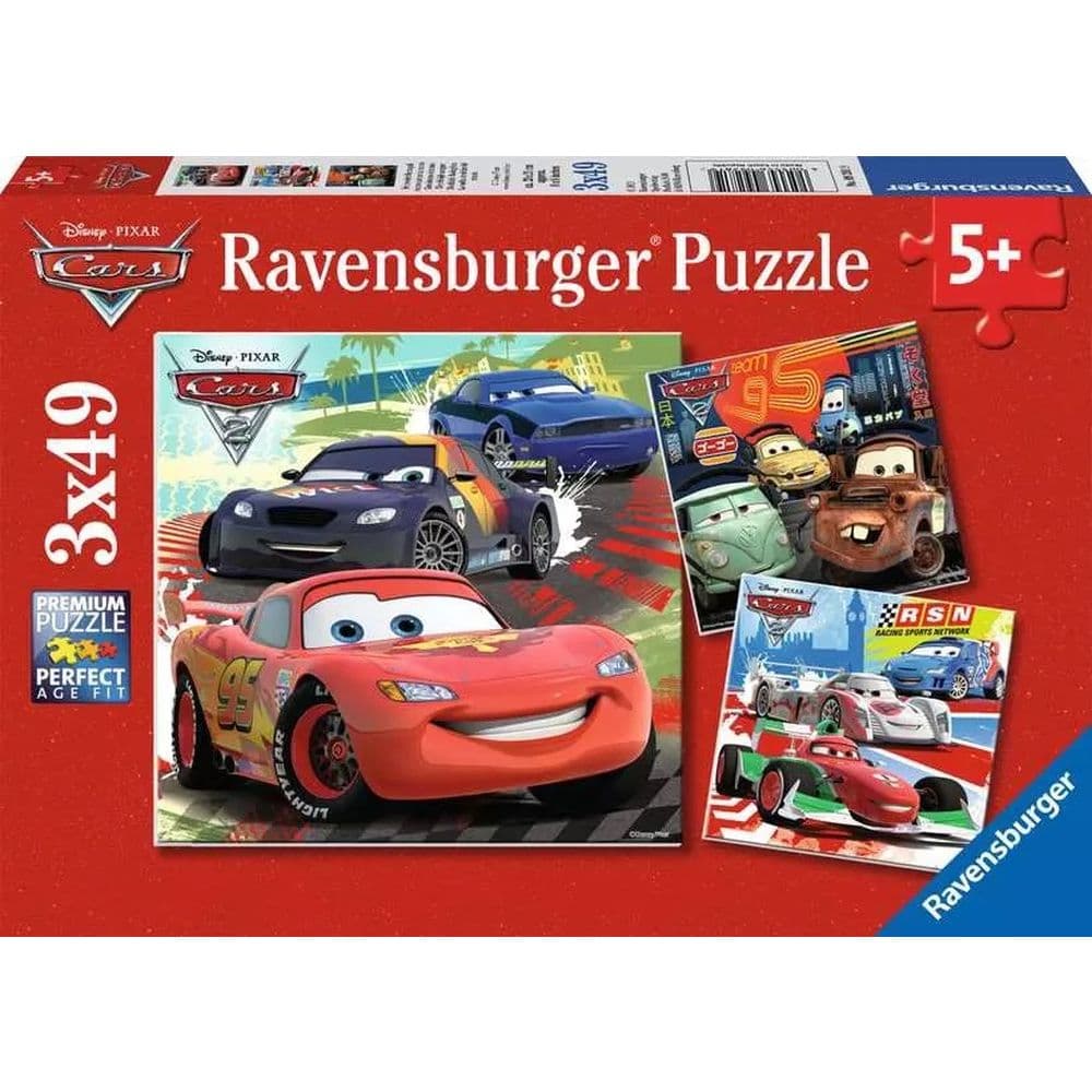 image Cars Racing 3x49Piece Puzzle Main Product Image