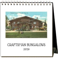 image Craftsman Bungalows 2026 Easel Desk Calendar Main Product Image