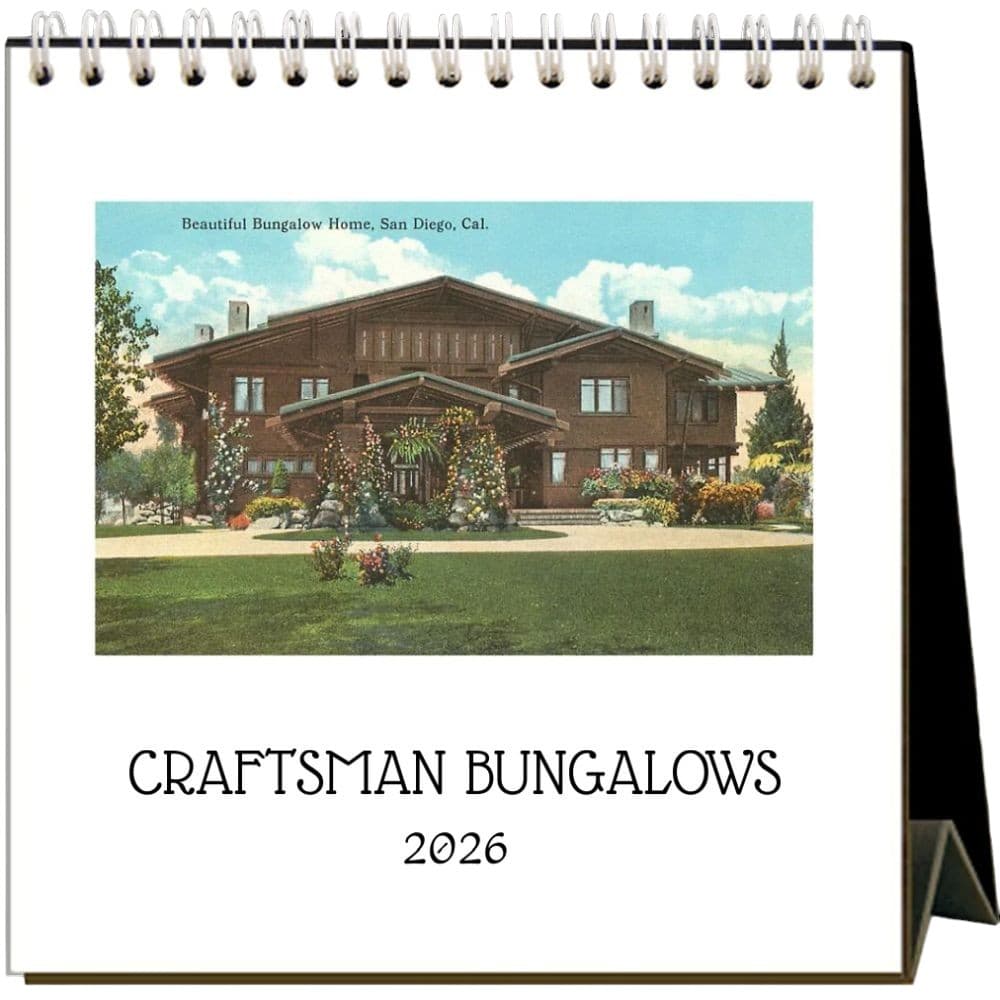 Craftsman Bungalows 2026 Easel Desk Calendar Main Product Image