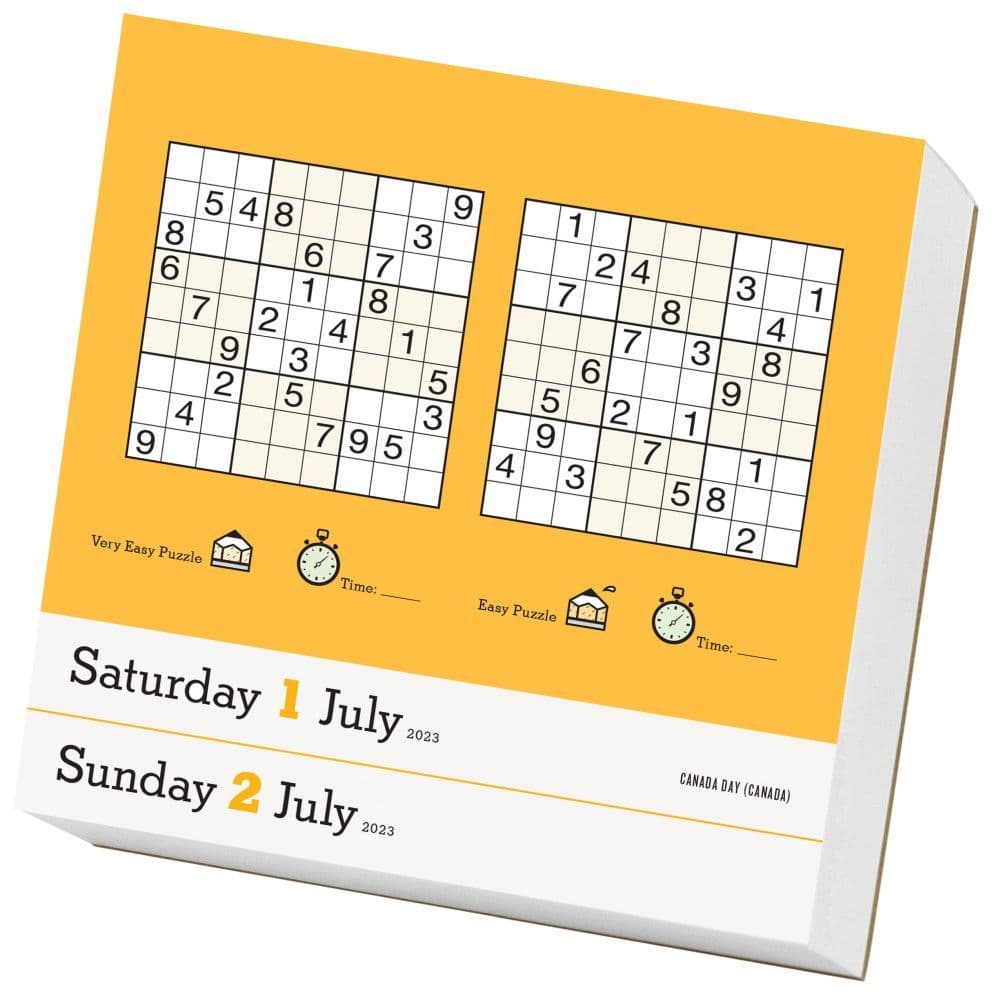 The Original Sudoku 2023 Page A Day Calendar Calendars