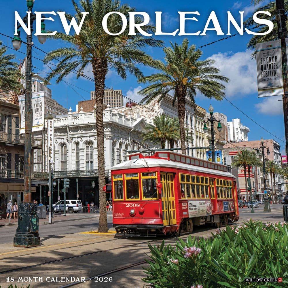New Orleans 2026 Wall Calendar   Main Image