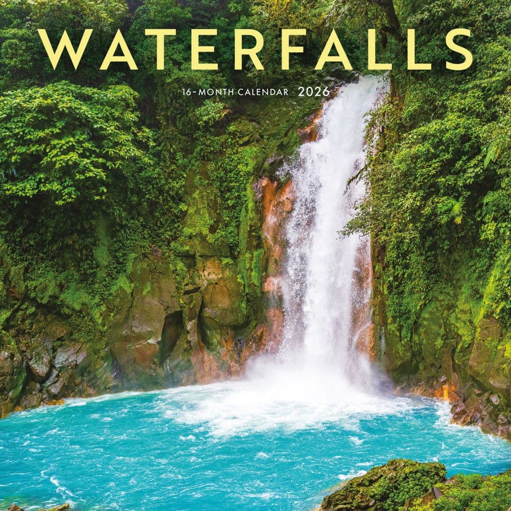 Waterfalls Special Value 2026 Wall Calendar Main Image