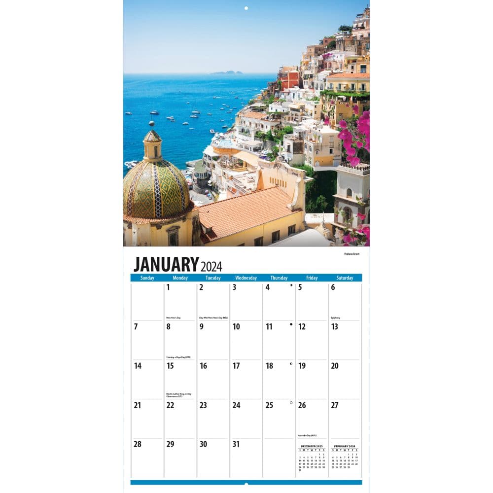 Italy 2024 Wall Calendar